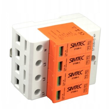 ST30B+C4P OGRANICZNIK PRZEPIĘĆ T1+T2 B+C 4P 4M 30/60KA SIMTEC 85201010