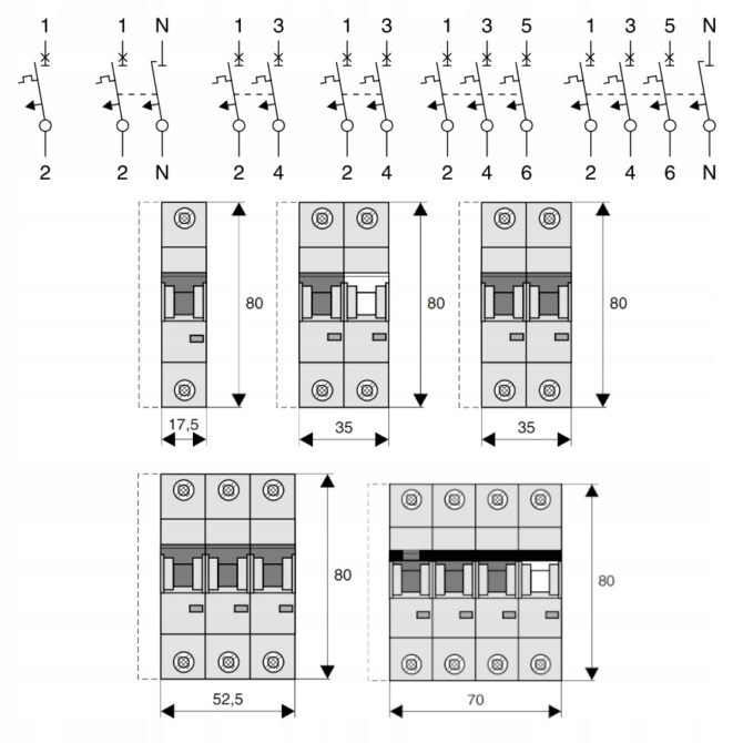 EATON WYŁĄCZNIK NADPRĄDOWY B 16A 3 BIEGUN HN-B16/3 194881 - obrazek 5