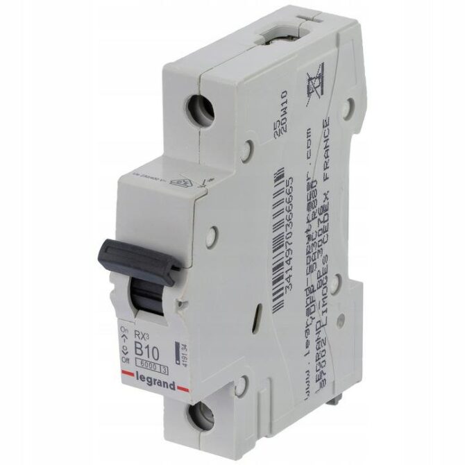 RX3 WYŁĄCZNIK NADPRĄDOWY B 10A 1P 1M 6KA 419134 - obrazek 13