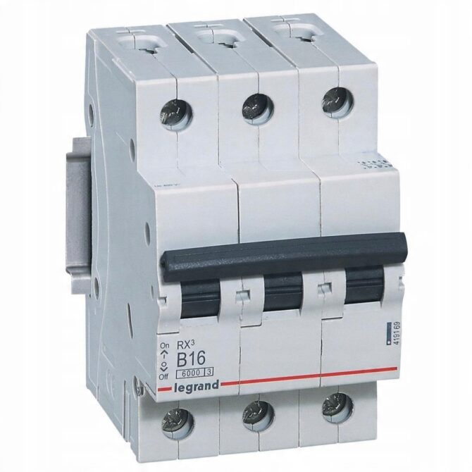 RX3 WYŁĄCZNIK NADPRĄDOWY B 16A 3P 3M 6KA 419169 - obrazek 16