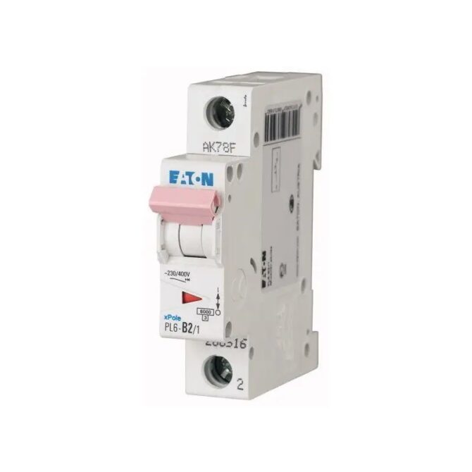 EATON WYŁĄCZNIK NADPRĄDOWY B 2A 1 BIEGUN PL6-B2/1 286516 - obrazek 2