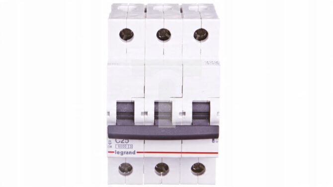 RX3 WYŁĄCZNIK NADPRĄDOWY C 25A 3P 3M 6KA 419237 - obrazek 9