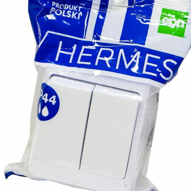 HERMES BIAŁY ŁĄCZNIK NT SERYJNY IP44 ZACISKI ŚRUBOWE 10AX 250V 0332-02 - obrazek 8