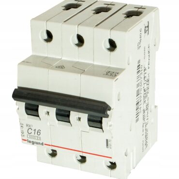 RX3 WYŁĄCZNIK NADPRĄDOWY C 16A 3P 3M 6KA 419235