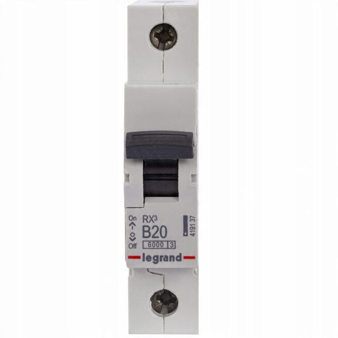 RX3 WYŁĄCZNIK NADPRĄDOWY B 20A 1P 1M 6KA 419137 - obrazek 10