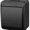 HERMES CZARNY ŁĄCZNIK NT UNIWERSALNY IP44 ZACISKI ŚRUBOWE 10AX 250V 0331-09