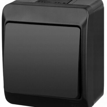 HERMES CZARNY ŁĄCZNIK NT UNIWERSALNY IP44 ZACISKI ŚRUBOWE 10AX 250V 0331-09