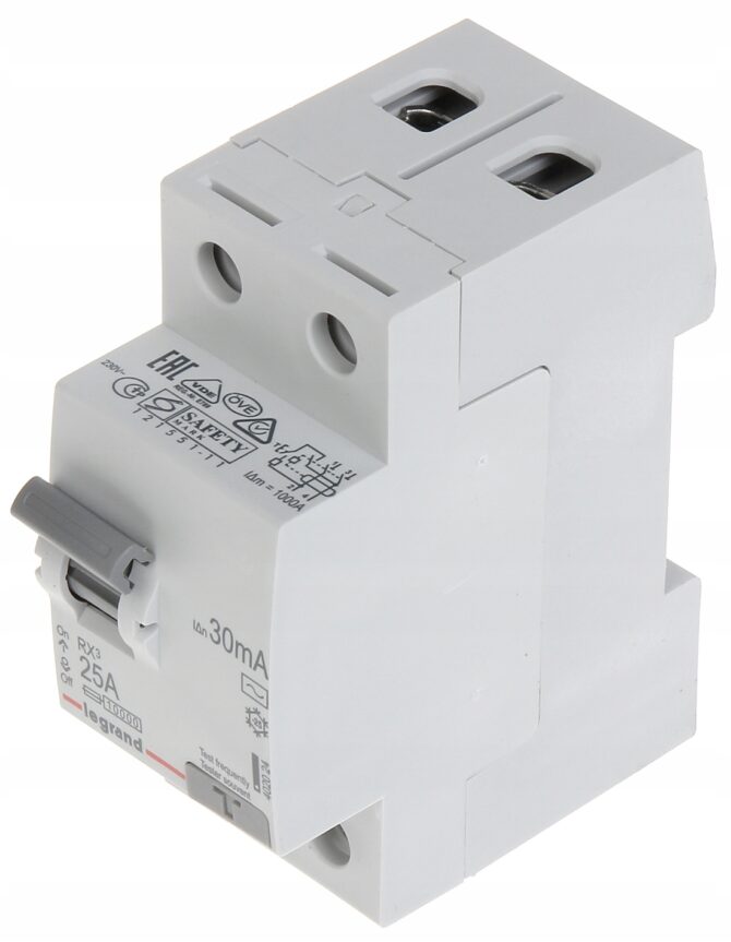 RX3 25A/ 30MA/AC WYŁĄCZNIK RÓŻNICOWY 25A 2P 2M 30MA AC 6KA 402024 - obrazek 5