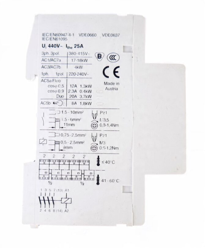 EATON STYCZNIK MODUŁOWY ZSCH 25A 4Z 2M 230V AC 248847 - obrazek 14