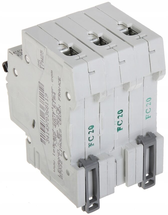 RX3 WYŁĄCZNIK NADPRĄDOWY C 20A 3P 3M 6KA 419236 - obrazek 4