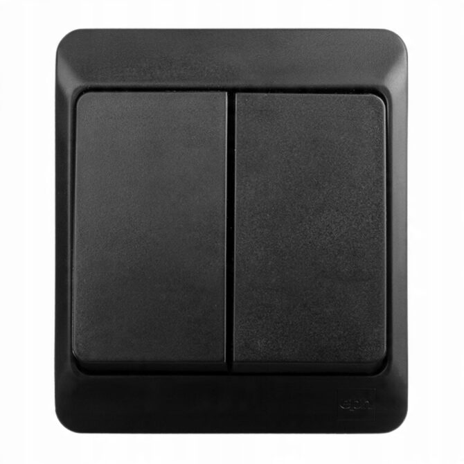 HERMES CZARNY ŁĄCZNIK NT SERYJNY IP44 ZACISKI ŚRUBOWE 10AX 250V 0332-09 - obrazek 5