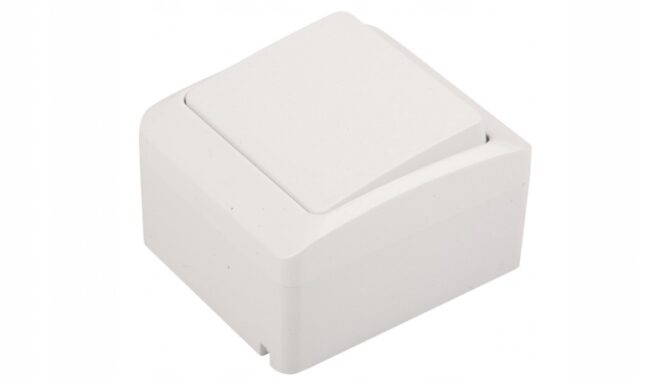 HERMES BIAŁY ŁĄCZNIK NT UNIWERSALNY IP44 ZACISKI ŚRUBOWE 10AX 250V 0331-02 - obrazek 2