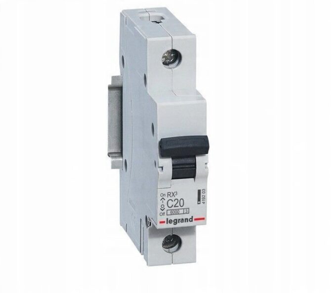 RX3 WYŁĄCZNIK NADPRĄDOWY C 20A 1P 1M 6KA 419203 - obrazek 9