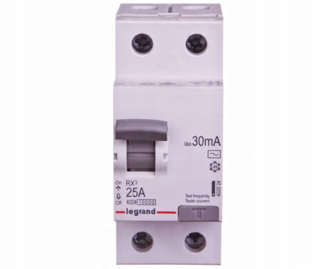 RX3 25A/ 30MA/AC WYŁĄCZNIK RÓŻNICOWY 25A 2P 2M 30MA AC 6KA 402024 - obrazek 8