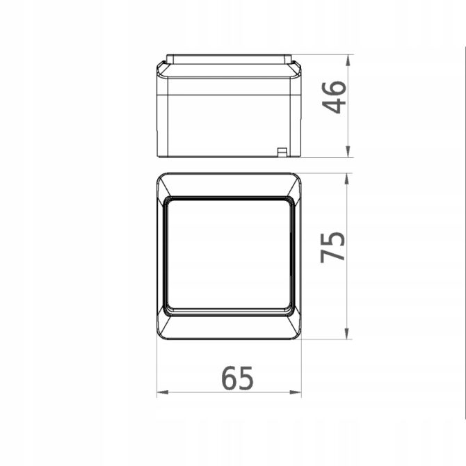HERMES CZARNY ŁĄCZNIK NT UNIWERSALNY IP44 ZACISKI ŚRUBOWE 10AX 250V 0331-09 - obrazek 6