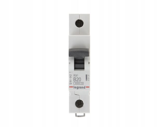 RX3 WYŁĄCZNIK NADPRĄDOWY B 20A 1P 1M 6KA 419137 - obrazek 2