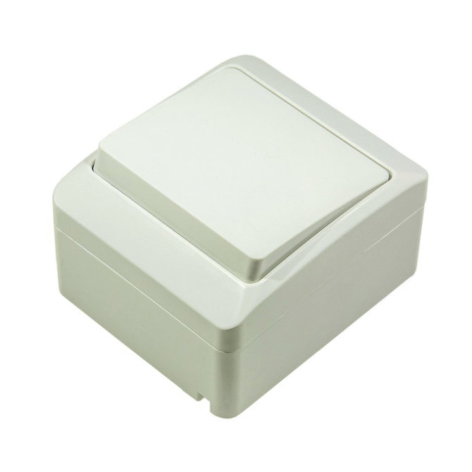 HERMES BIAŁY PRZYCISK NT "DZWONEK" IP44 ZACISKI ŚRUBOWE 10AX 250V 0337-02 - obrazek 4