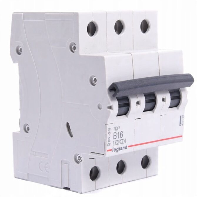 RX3 WYŁĄCZNIK NADPRĄDOWY B 16A 3P 3M 6KA 419169 - obrazek 3