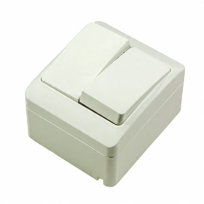 HERMES BIAŁY ŁĄCZNIK NT SERYJNY IP44 ZACISKI ŚRUBOWE 10AX 250V 0332-02 - obrazek 7
