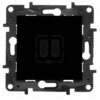 NILOE STEP MODUŁ CZARNY GNIAZDO ŁADOWARKA 2X USB TYP C 3A 5V 15W 863539