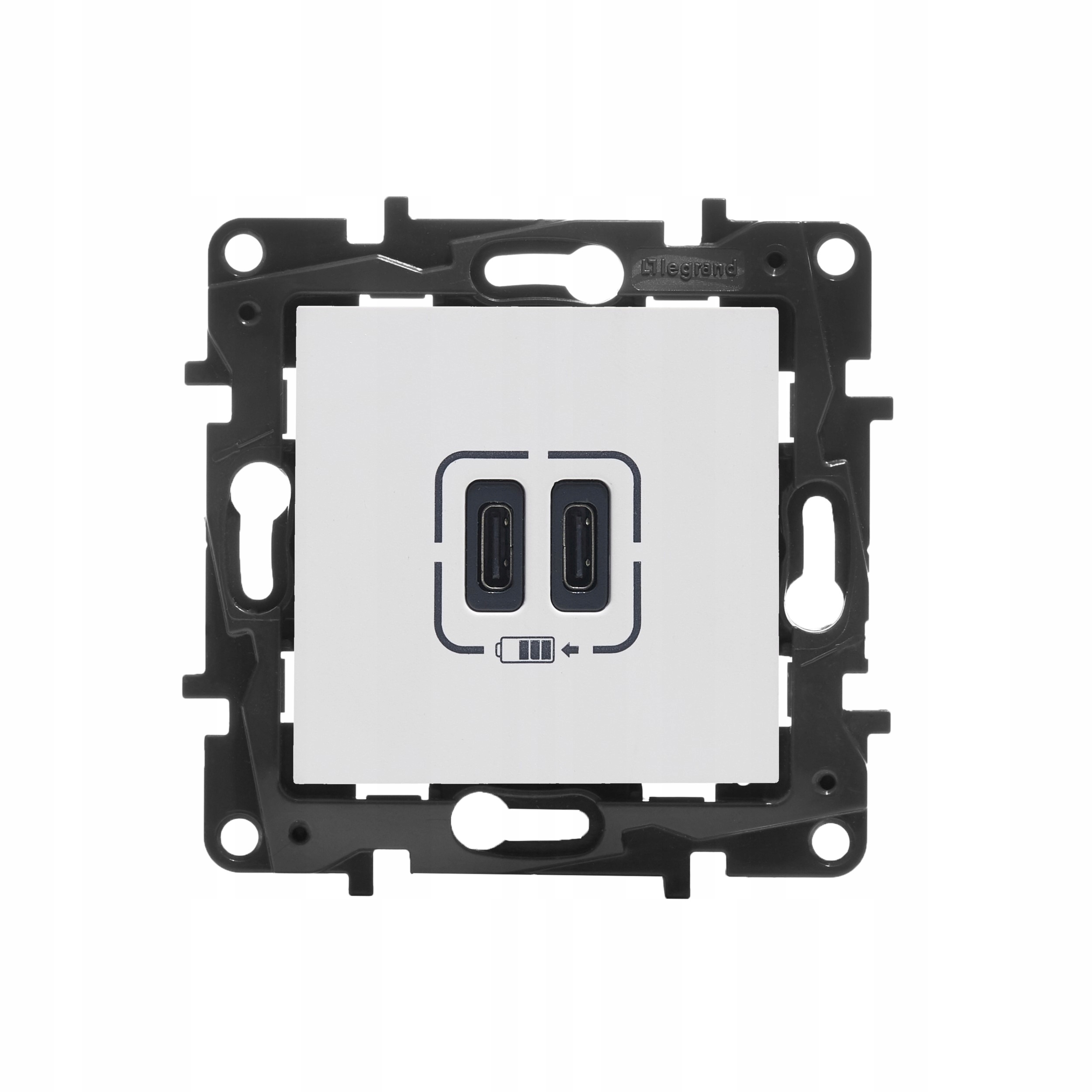 NILOE STEP MODUŁ BIAŁY GNIAZDO ŁADOWARKA 2X USB TYP C 3A 5V 15W 863139