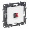 NILOE STEP MODUŁ BIAŁY GNIAZDO GŁOŚNIKOWE HI-FI 1X ZACISKI 4MM2 863185
