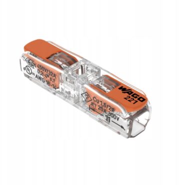 WAGO SZYBKOZŁĄCZKA UNIWERSALNA 2X 0.2-4MM2 PRZELOTOWA 221-2411 60szt
