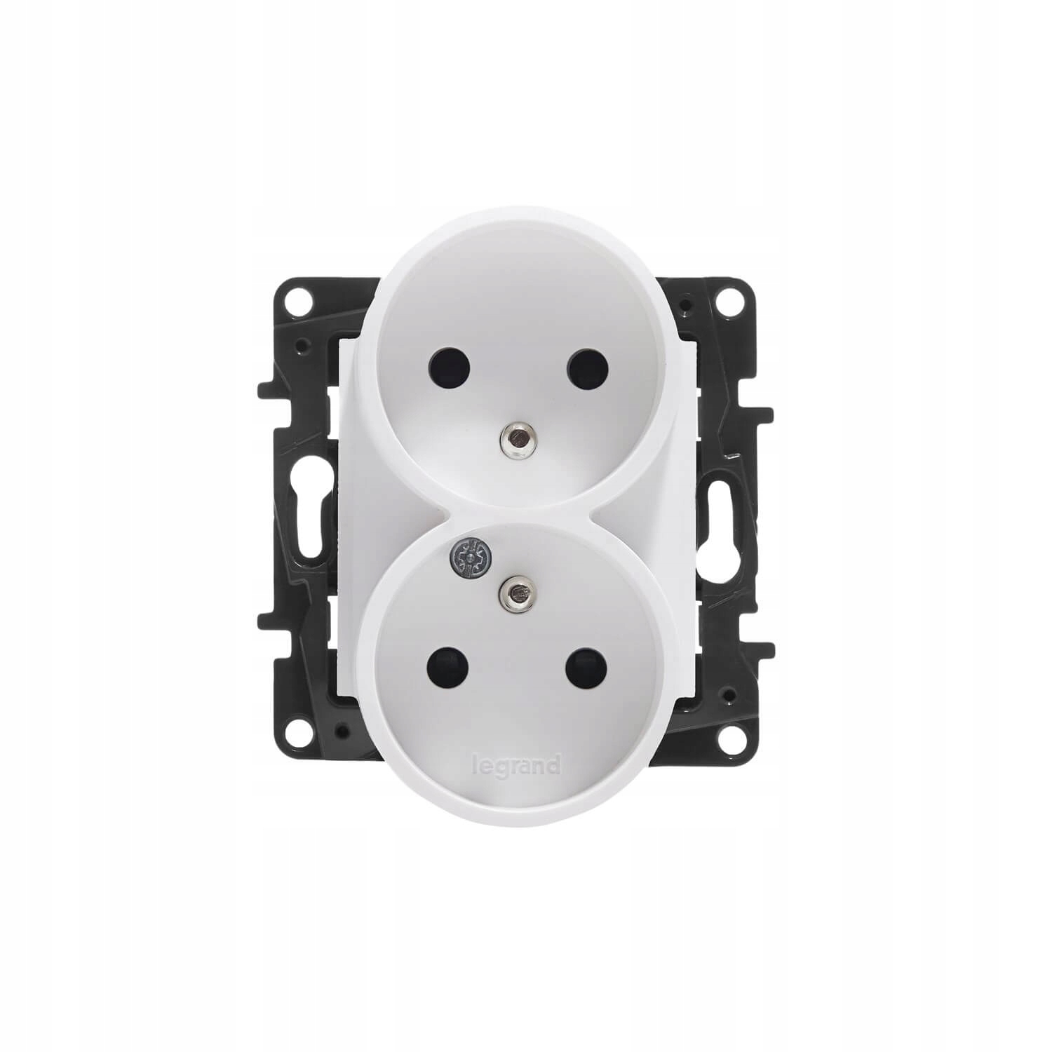 NILOE STEP MODUŁ BIAŁY GNIAZDO 2X Z/U ZACISKI ŚRUBOWE 16A 250V 863132