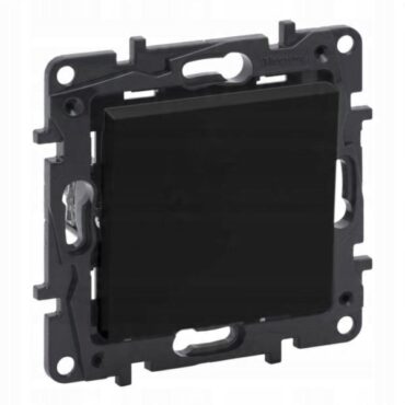 NILOE STEP MODUŁ CZARNY ŁĄCZNIK KRZYŻOWY ZACISKI ŚRUBOWE 10AX 250V 863507