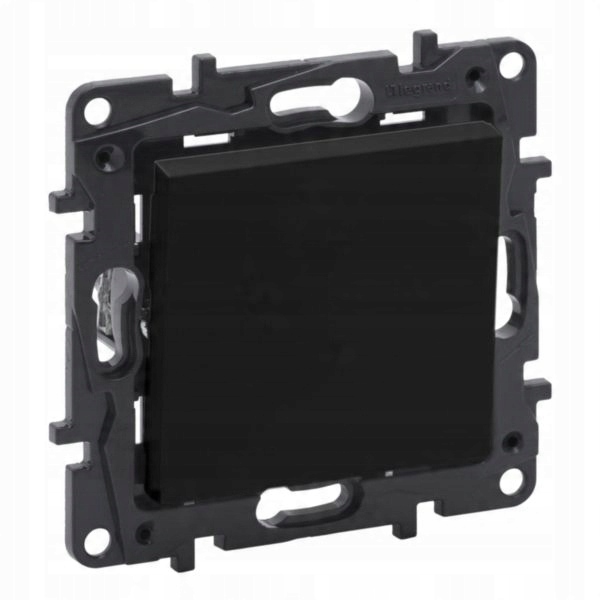 NILOE STEP MODUŁ CZARNY ŁĄCZNIK KRZYŻOWY ZACISKI ŚRUBOWE 10AX 250V 863507