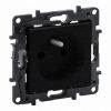 NILOE STEP MODUŁ CZARNY GNIAZDO 1X Z/U ZACISKI ŚRUBOWE 16A 250V 863530