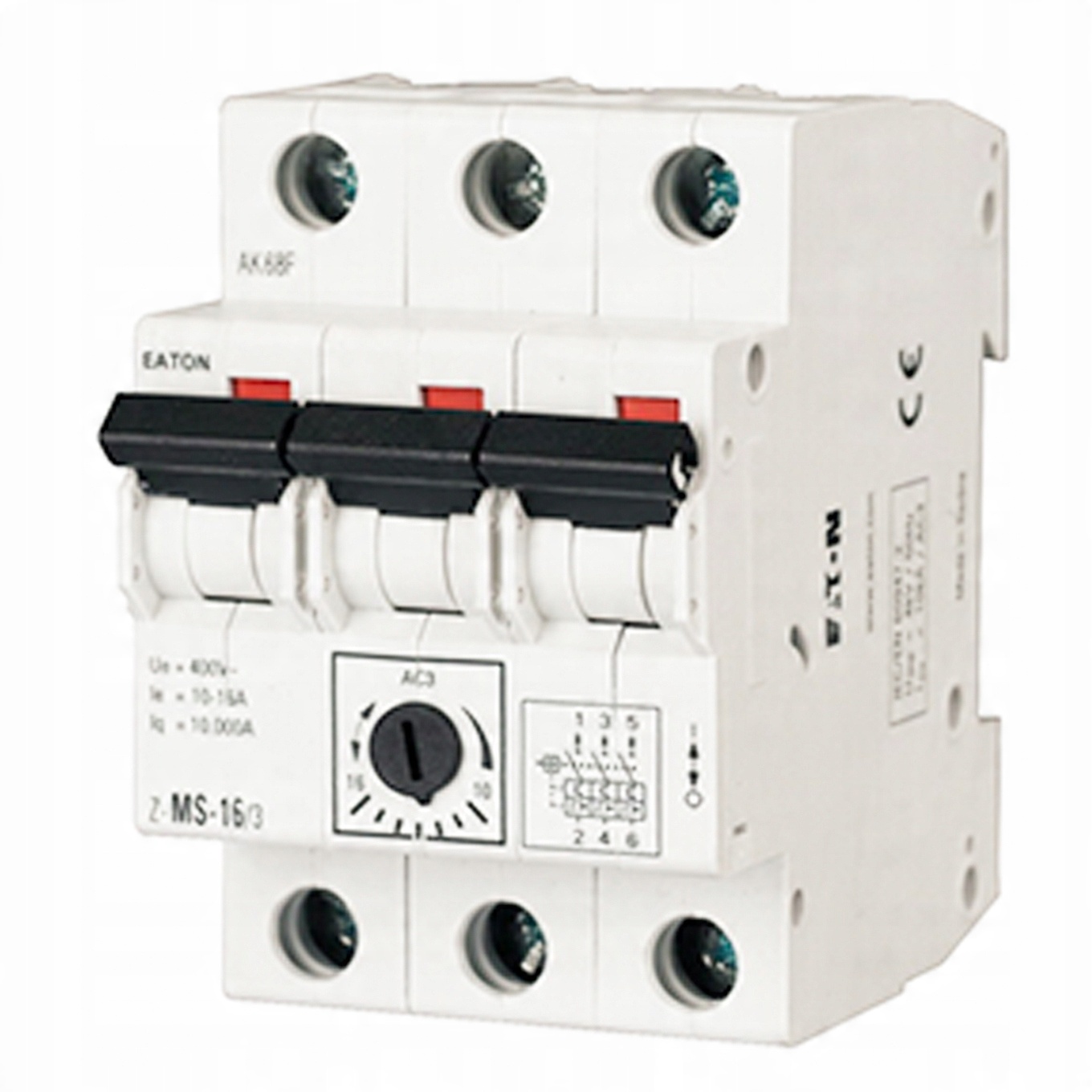 Z-MS- 6.3/3 WYŁĄCZNIK SILNIKOWY 6.3A 230V AC 10KA 248410