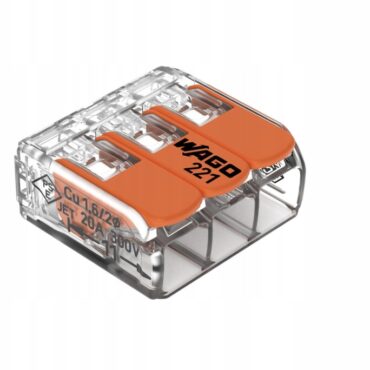 WAGO SZYBKOZŁĄCZKA UNIWERSALNA 3x0.2-4mm2 221-413 50szt