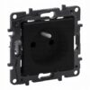 NILOE STEP MODUŁ CZARNY GNIAZDO 1X Z/U ZACISKI SPRĘŻYNOWE 16A 250V 863531