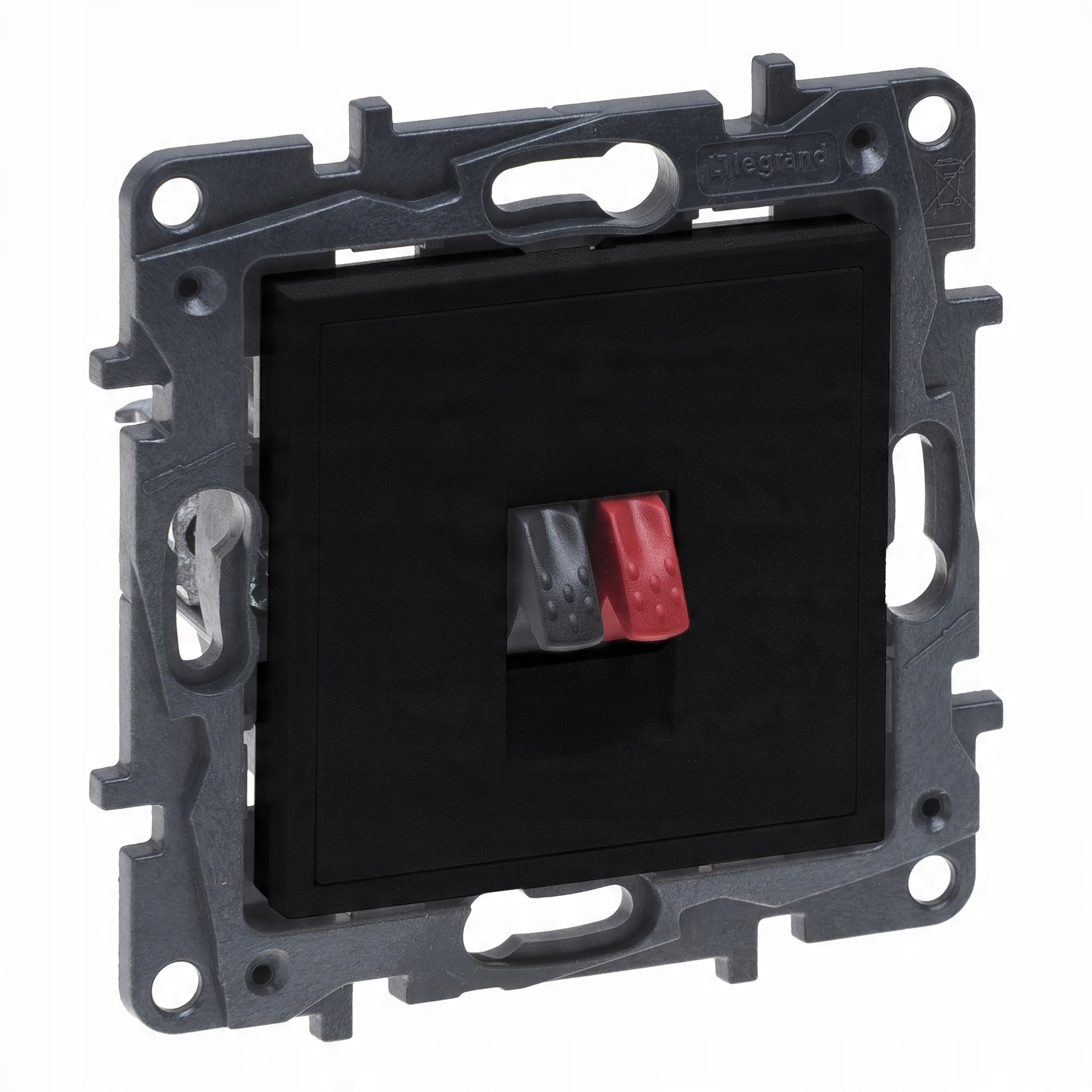 NILOE STEP MODUŁ CZARNY GNIAZDO GŁOŚNIKOWE HI-FI 1X ZACISKI 4MM2 863585