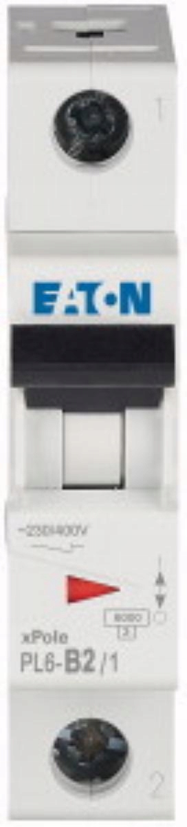 EATON WYŁĄCZNIK NADPRĄDOWY B 2A 1 BIEGUN PL6-B2/1 286516