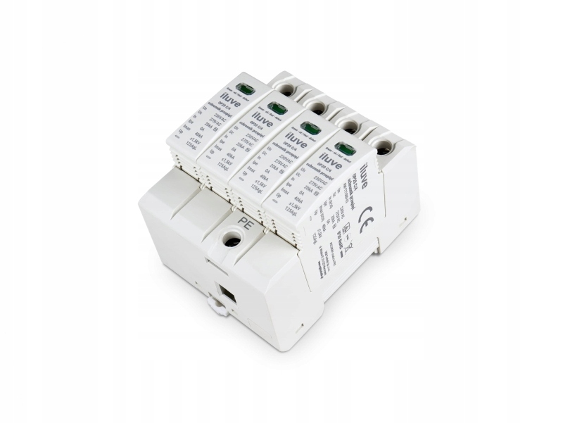 OP20 OGRANICZNIK PRZEPIĘĆ T2 C 4P 4M 20/40KA 1.5KV TN-S AM-111000-02