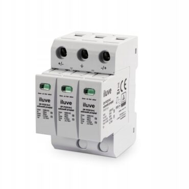 OP-PV20 OGRANICZNIK PRZEPIĘĆ PV T1+T2 B+C 3P 3M 20/40KA 4.75KV 1000V DC PV